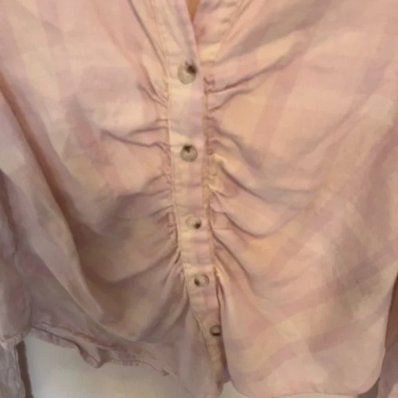 Sanctuary soft plaid button down - Picture 3 of 5